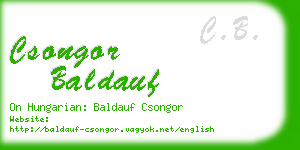 csongor baldauf business card